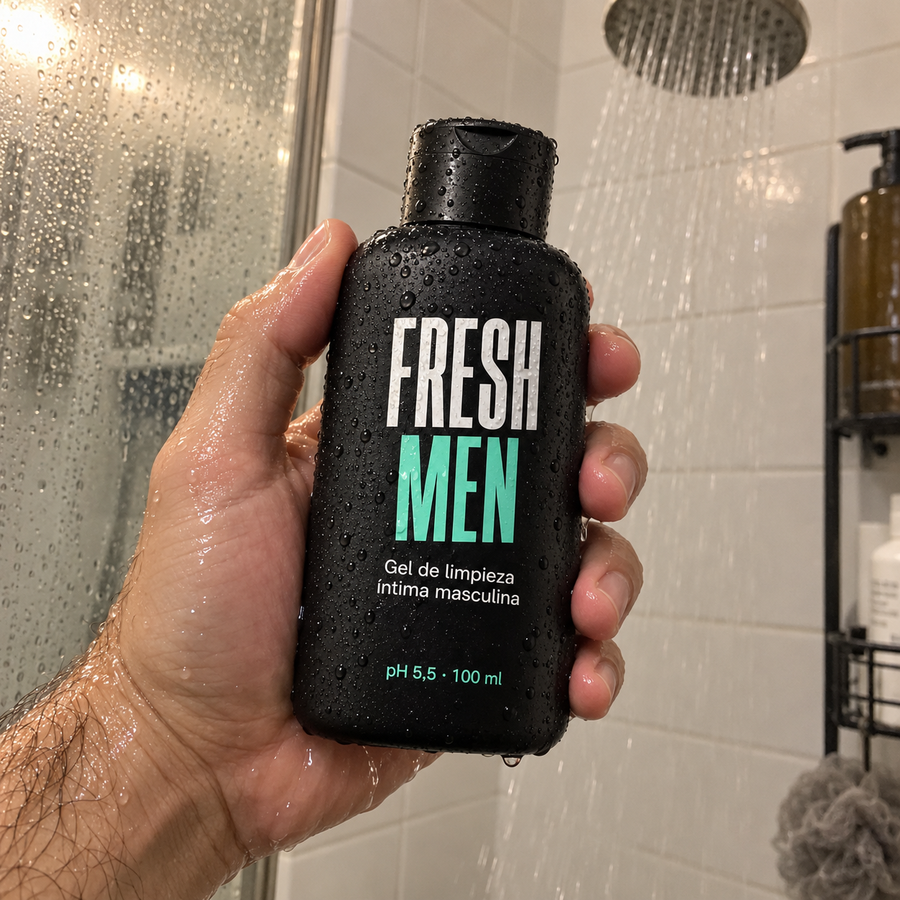 Fresh Men en la ducha